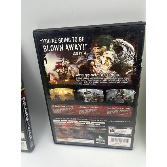 Gears Of War I, II, III Xbox 360 With Bonus Disc - Picture 6 of 16